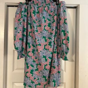 Crown & Ivy 2x Off Shoulder Floral Dress